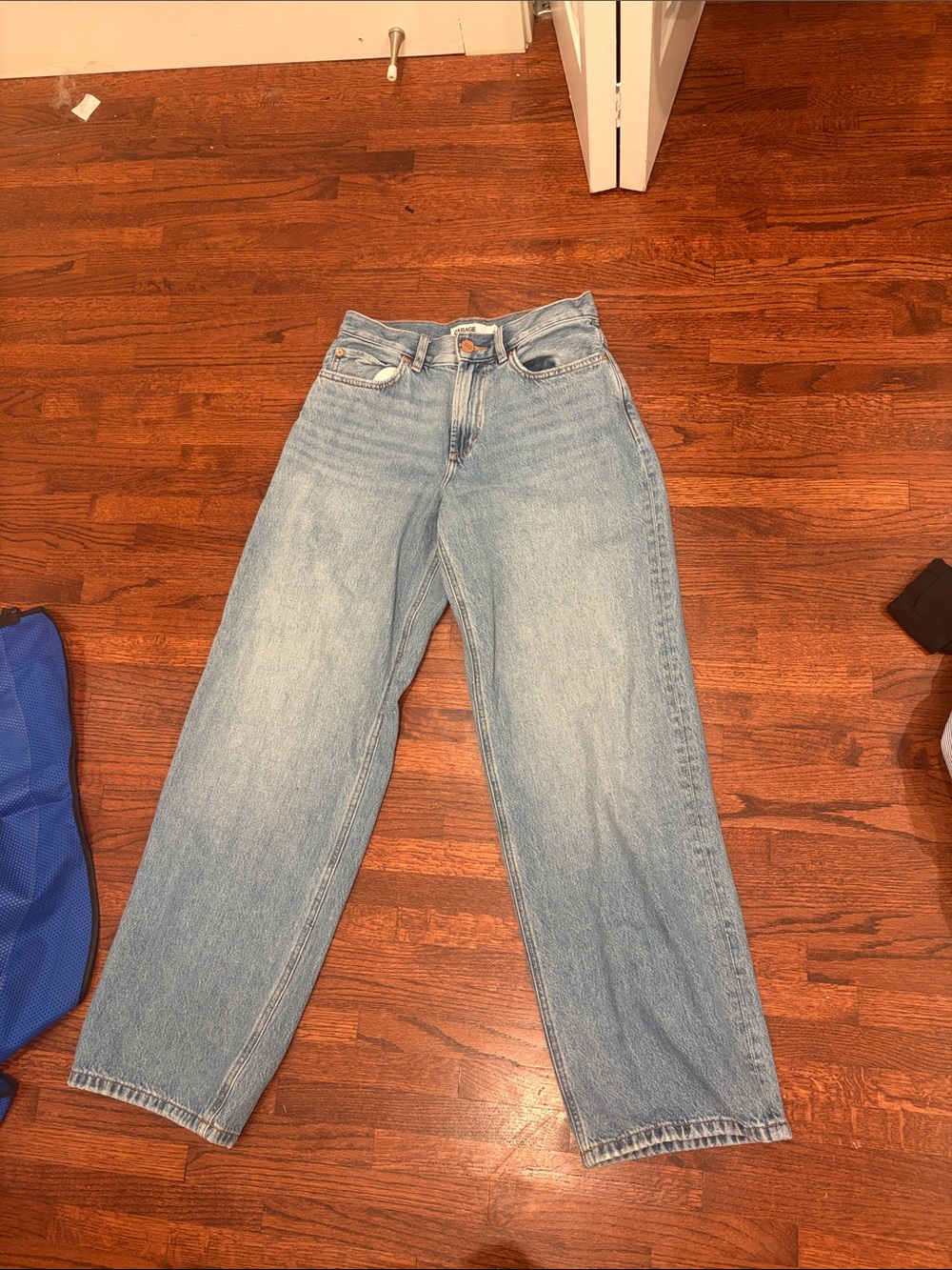 Garage Light Blue Straight-Leg Women's Jeans